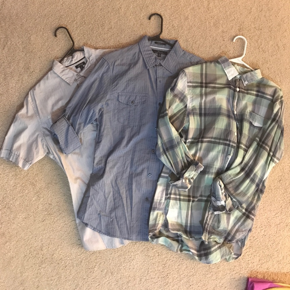 Men’s fitted button up bundle